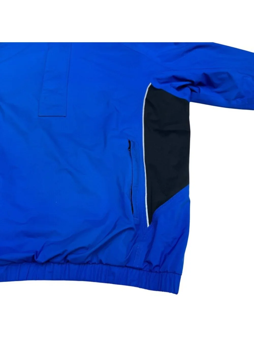 DryJoys By FootJoy Men's SS Blue Black Pullover Half-Zip Golf Windbreaker, Sz L - Picture 5 of 10